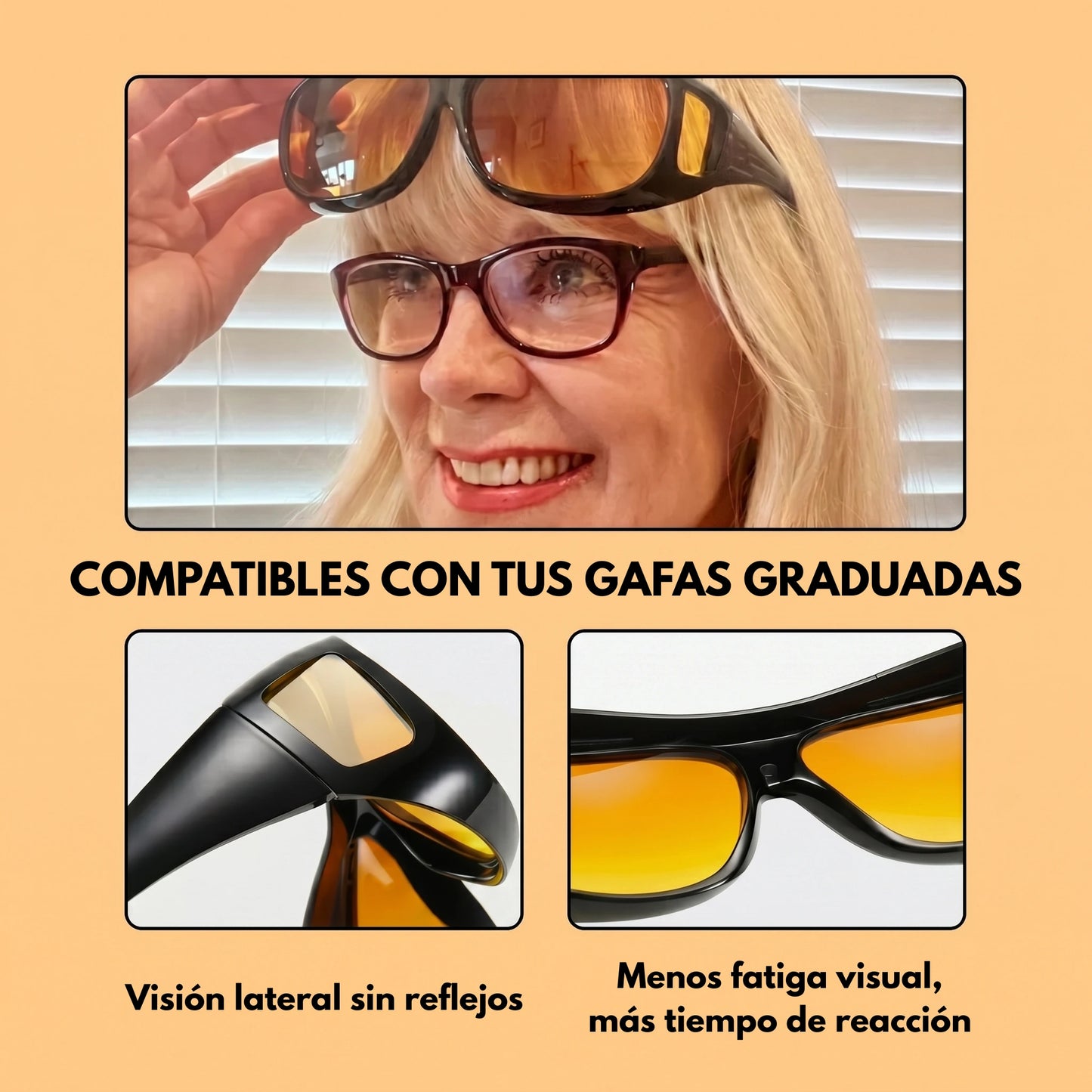 gafasNoch™ — Filtro Anti-Deslumbramiento Multicapa